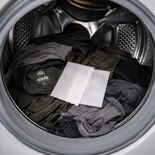 One sheet per wash